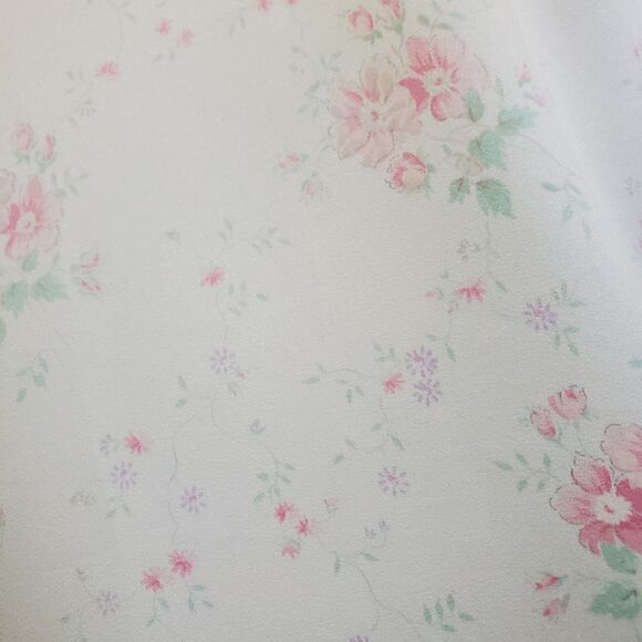 Vintage 80's Sara Beth White Floral Robe - Picture 7 of 8